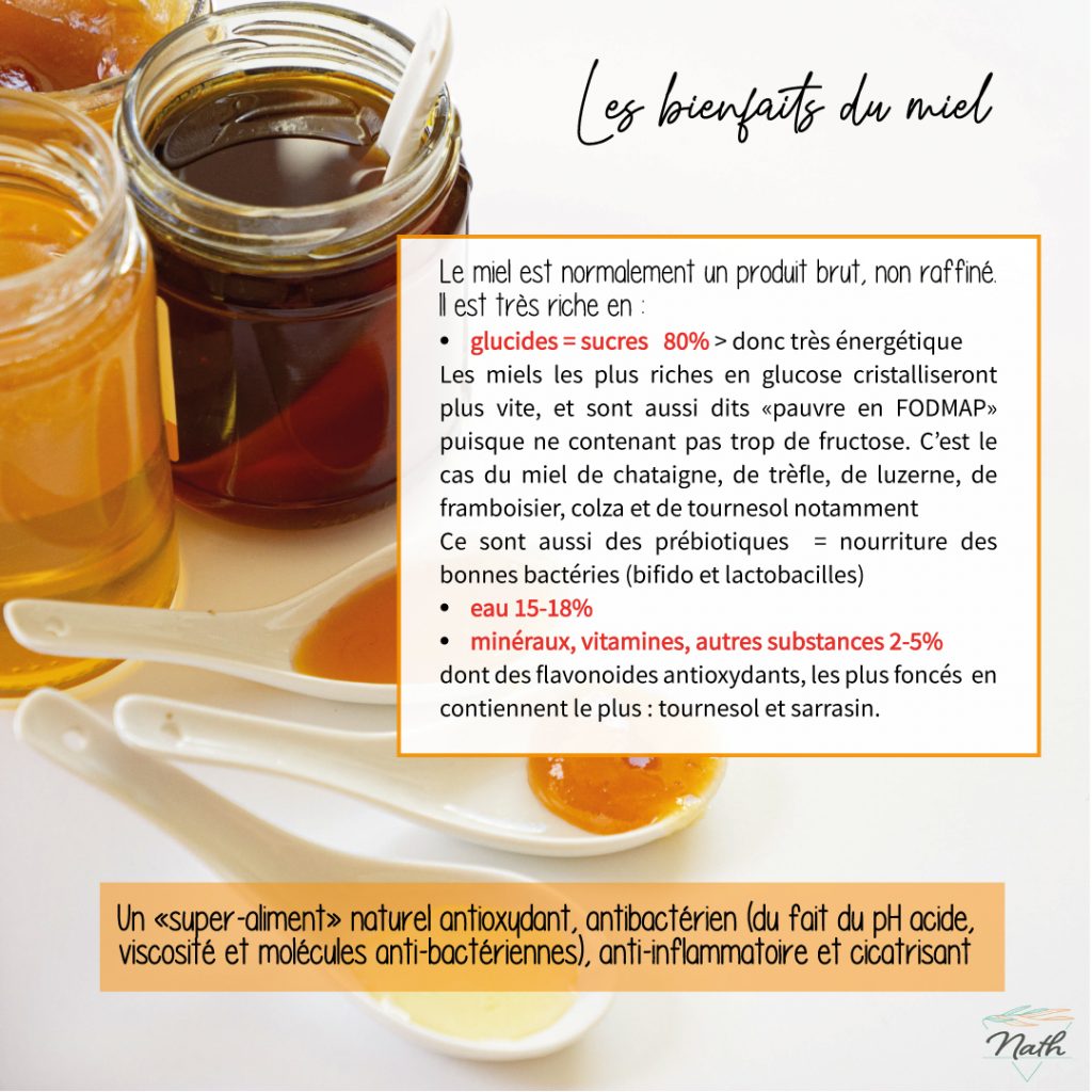 les bienfaits du miel, sa composition et des propriétés